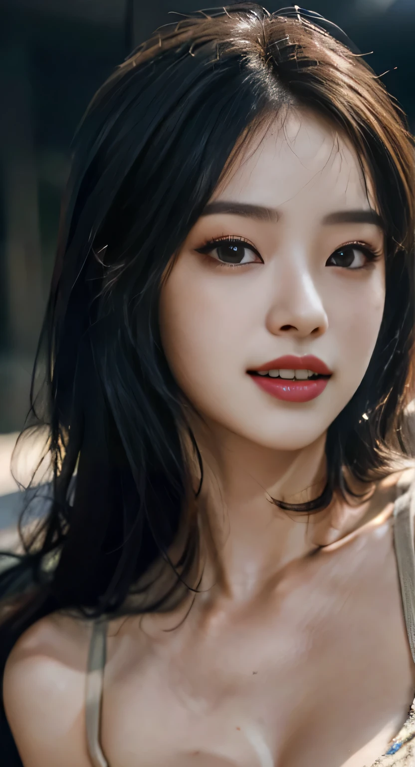 (masterpiece, highest quality, beautiful quality, realistic, looking at the viewer, detailed lighting, highly detailed skin, highly detailed hair, very fine teeth, Shadow, 8K:1.2), (women pictures, 1 girl:1.2), 