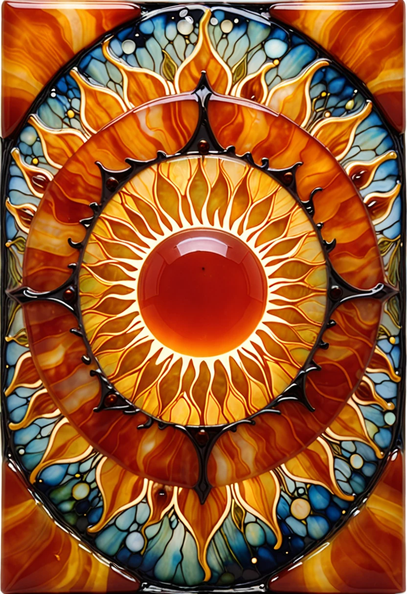hollow sun theory,carnelian,encaustic,trompe l'oiel.fractoluminescence, transforming,melodramatic lighting,Dreamworlds