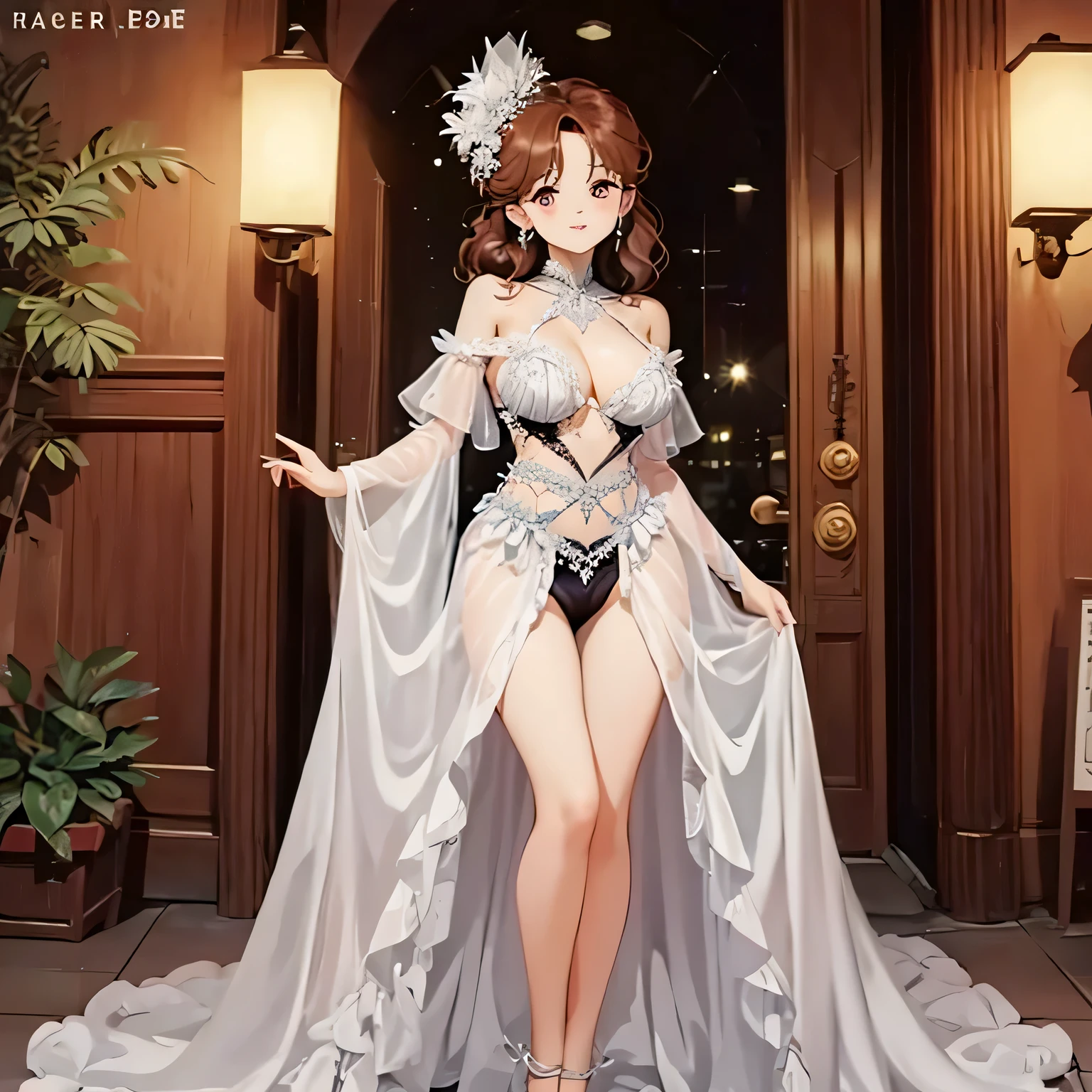 woman woman in long sexy gown,gr3ysh33r