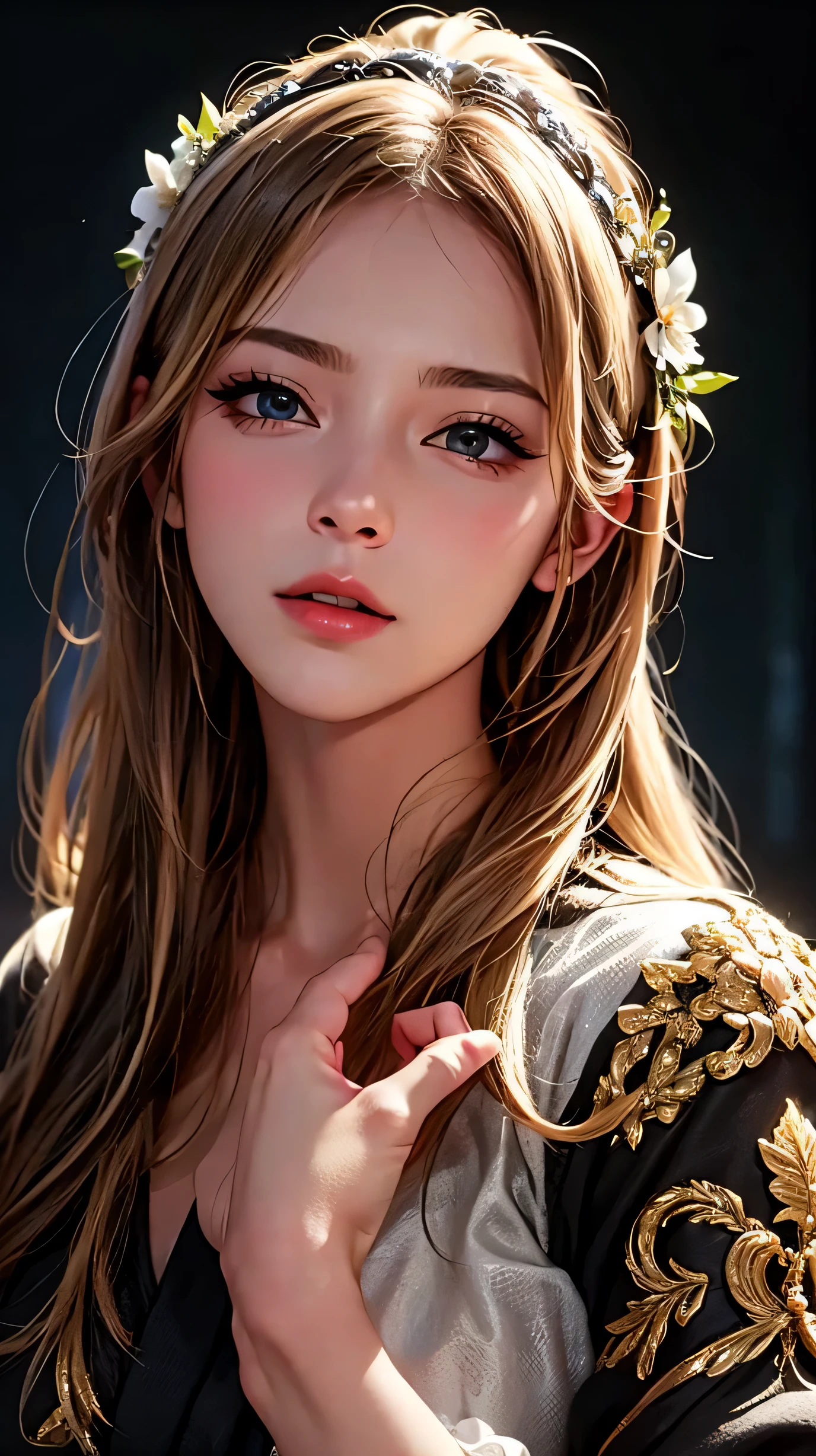 outdoor、(8ก, highest quality: 1.2), very detailed, thorough solution, (realistic, realistic photo: 1.37), portrait, High resolution RAW color photograph, arrested on the job, High resolution and beautiful, High resolution, 8ก Image Wallpaper, amazing details, large file size, very detailed美しい女の子, very detailed face, Finely defined eyes, Fine skin texture., All functions are clearly displayed., The contours of the fingers are perfectly shaped.., the nose has the correct shape., expressive lips, perfect anatomy, background is not blurred, one story, (20:1.2), twenties, pretty girl, realistic