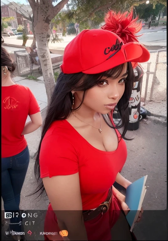 Highly detailed CG Unity 8k wallpaper, highest quality, masterpiece, (Realistic, photorealistic:1.4), ultra high res, (A beautiful_girls, hat, jewelry, jeans, shirt, 1_Indonesian_girl_face, sunglasses, baseball_cap, denim, watch, photo_background, necklace, outdoors, multiple_boys, earrings, long_hair, pants, wristwatch, t-shirt, dark_skin, sneakers, black_hair, day, tree,huge_breasts, black_hair, cleavage, polearm, large_breasts, long_hair, blue_eyes, navel, huge breasts, black_hair, solo, red_eyes, cleavage, off_shoulder, bare_shoulders, large_breasts, looking_at_viewer, book, off-shoulder_tshirt, mole_on_breast, window, covered_navel, mole, lips, bare_shoulders, parted_lips, belt, hair_ornament, stripes), topless, dark nipples, dark aerolas, wet skin, silky body, silky skin, Inside a room , medium shot, Perfect feminine figure, Fascinating milf, Amazing beautiful face, bewitching Goddess, parted lips, glossy sweaty skin, cinematic composition, professional moody lighting and shading, (extremely detailed eyes and face, eyes with beautiful details, insanely detailed beautiful realistic skin texture), (correct body balance, accurate hands, accurate eyes)