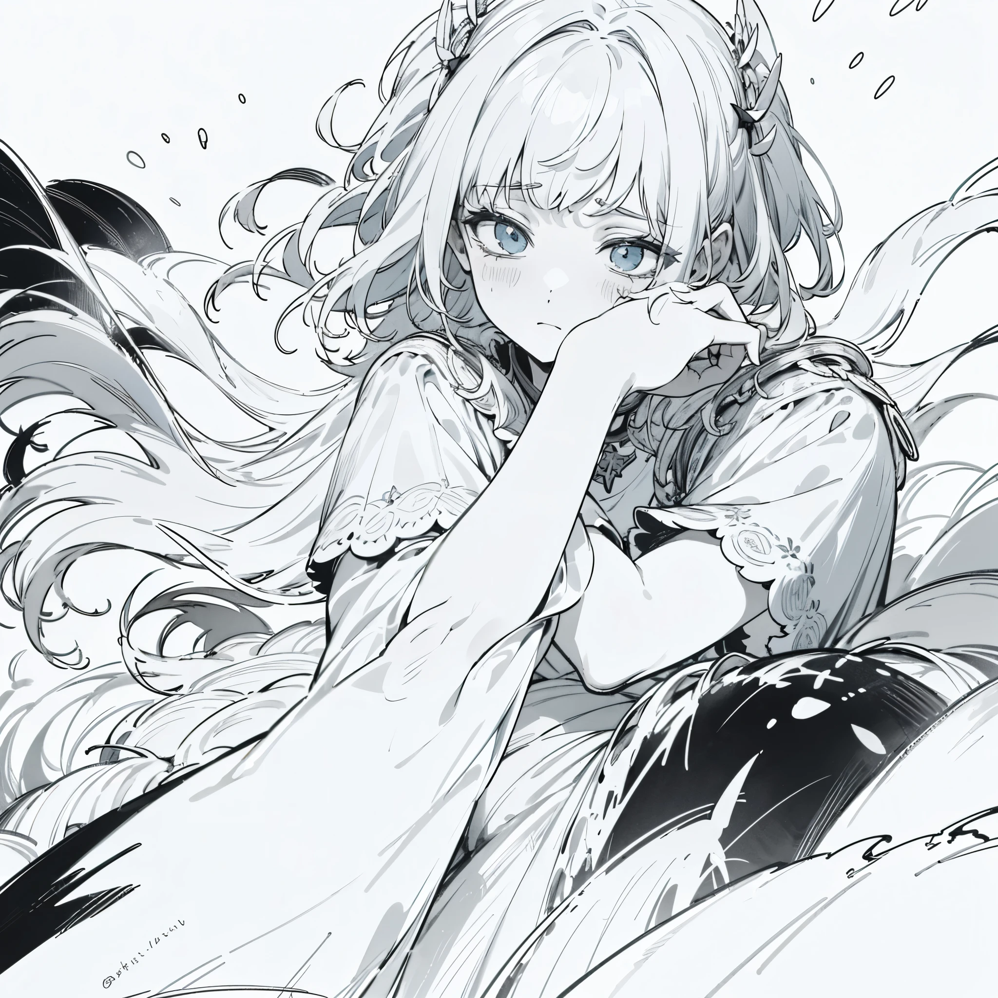 ((Best quality)), (detailliert), traurig, melancholisch