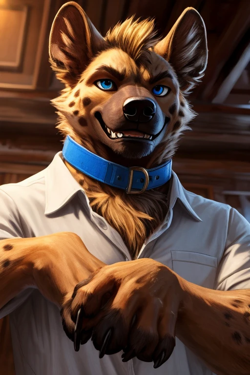 4k, high resolution, best quality, perfect colors, perfect shadows, perfect lighting, ((full bodyportrait)), posted on e621, furry body, solo, anthro orange werewolf, (monotone orange fur:1.3), male, black beard, white chest fur, adult, (heavily muscular, manly, brutal, masculine:1.4), green eyes, realistic eyes, hands on neck, suspenders, masculine, (muscular, dense build:1.4, muscular shoulders, massive lactation pecs, massive bulge, cum everywhere:1.50), living room background, correct anatomy, sitting in the dining room, green short pant, (photorealistic detailed fur, epic, masterpiece:1.2), (by Taran Fiddler, by Chunie, by Rukis, Bonifasko lighting), best posture, claws on hands, (photorealistic fur, detailed fur, epic, masterpiece:1.2), sexy shadows, (by echin, by Taran Fiddler, by takemoto arashi, by Traver009, by Juiceps), (detailed eyes:1.2), impressive physique, focus face, serious face, detailed eyes