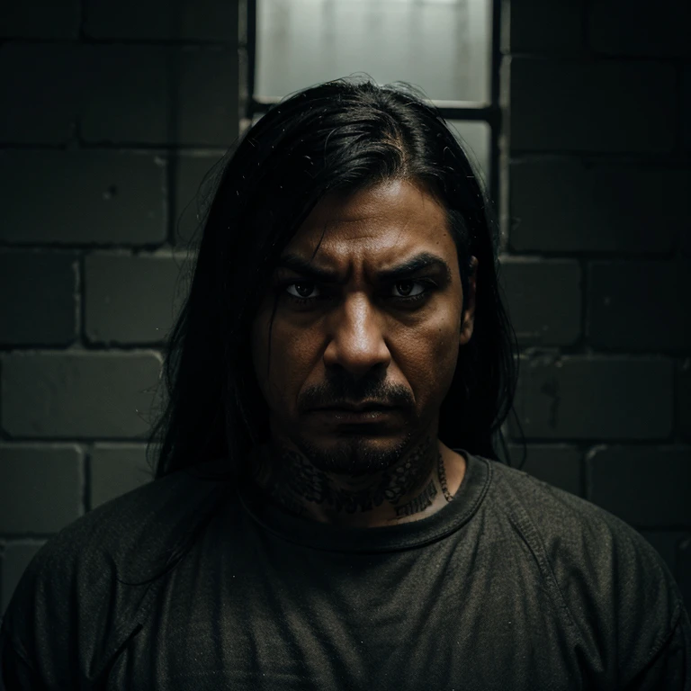 Very male black prison evil angry