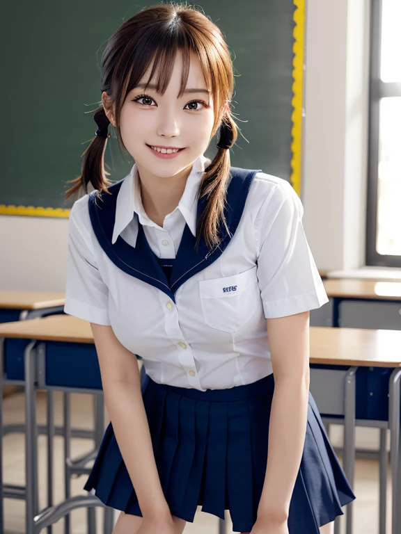 table top, highest quality, japanese girl,1 girl, 8K, Raw photo, top quality, table top, nffsw:1.2, Highly detailed RAW color photos, professional photos, (realistic, realistic:1.37), (highly detailed skin:1.2), ultra high resolution, (Lenz 50mm), (f/1.2),elaborately drawn eyes,look at the viewer,
1 girlと休憩 , beautiful face, cute,(smile:1.05),(18-year-old, big breasts, wide hips,straight hair, (short hair), black eye, white and fine skin,small mouth, high cheekbones (meaning), sexy pose,(leaning forward:1.3),(The to the fW:1.1)、korean idol、Nogizaka Idol、Gravure idol pose、adult、、(table top, highest quality:1.3), (Ultra-detailed 8K CG:1.2), (超realistic:1.35), (realistic:1.45), (realistic:1.4), cowboy shot,
1人の美しいjapanese girl, 18 years old, Supermodel, japanese idol, __Performance__, big breasts, (sitting on the desk:1.1), (school uniform:1.4), (spread your legs:1.2),
(school classroom background:1.1),twin tails