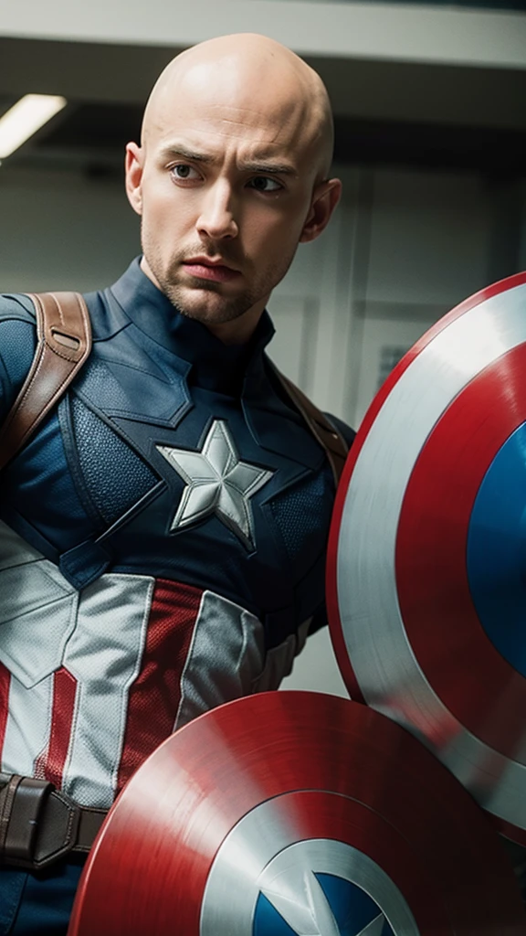 Captain america, bald