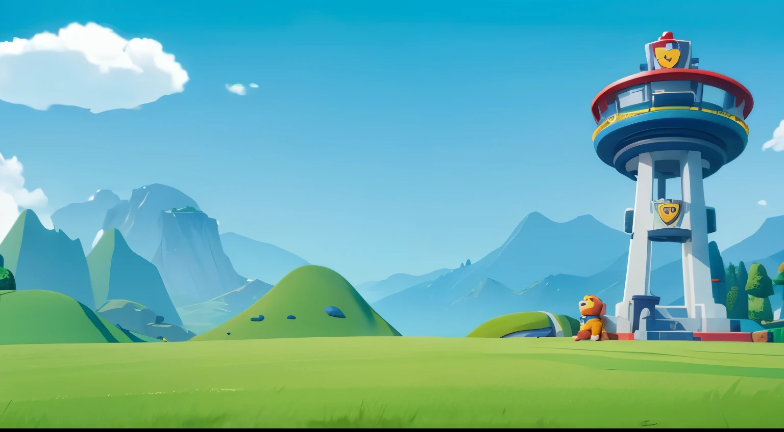masterpiece, best quality, landscape, paw patrol