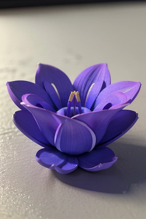 crie uma imagem de flor 3d