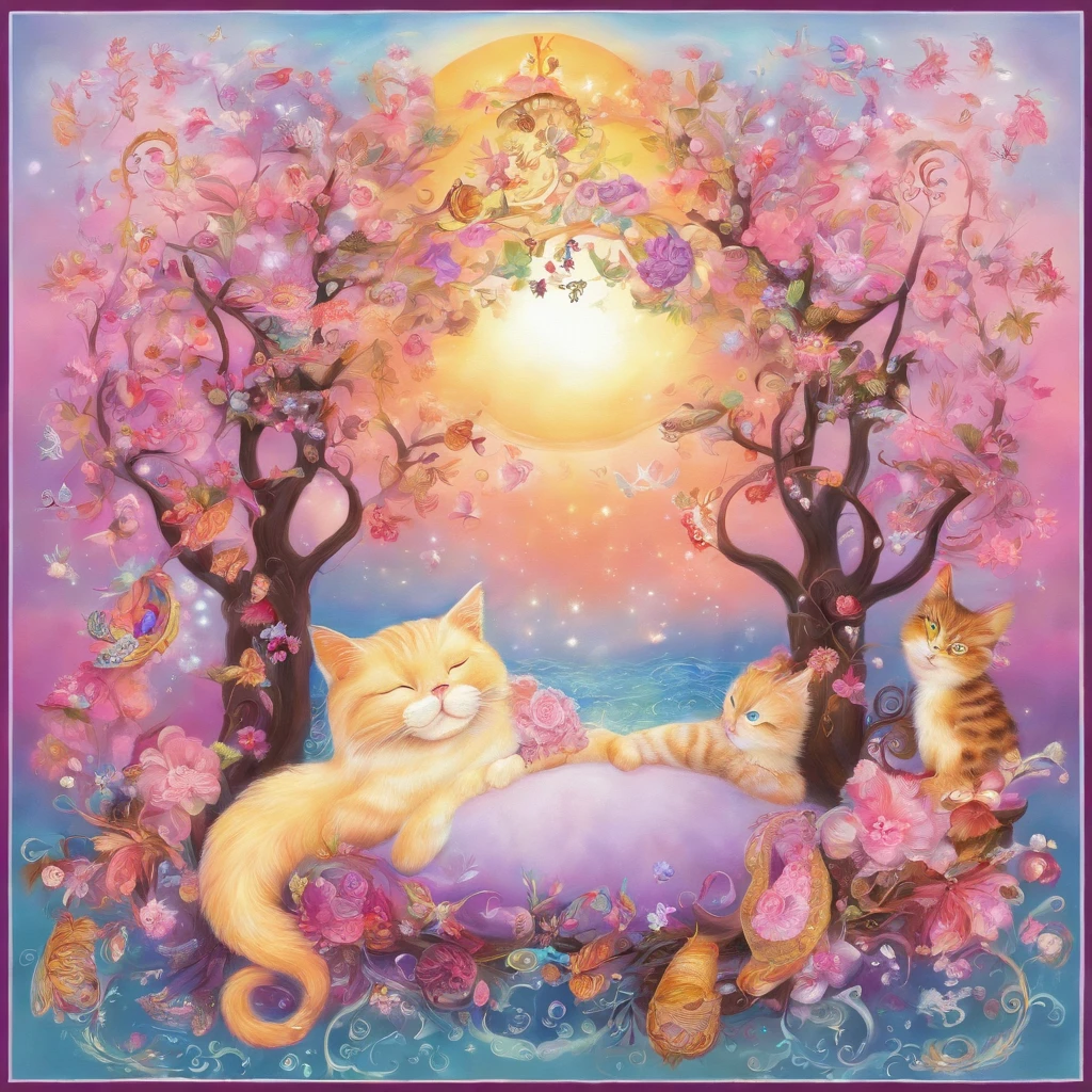sweet dreams, in e cats are sleeping