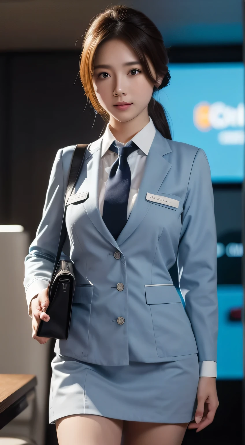 Super detailed, High resolution, Super detaileded, highest quality, wonderful, highest quality,Integrated 8K wallpaper, cinematic lighting, stewardess