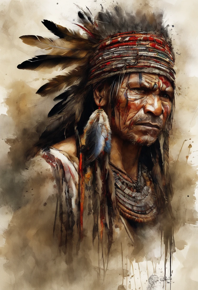Best quality, masterpiece, 32K, epic lighting, surrealism, a woman Papua wearing ancient tribal shaman clothing, crying, tears, tear marks, tears, colorful feather headwear, feather shoulder accessories, complex details, ethereal, flat illustration, minimalism, children's illustration style, gravity texture,
Luis Royo bookmark of surrealistic dreams , art by Carne Griffiths and Wadim Kashin