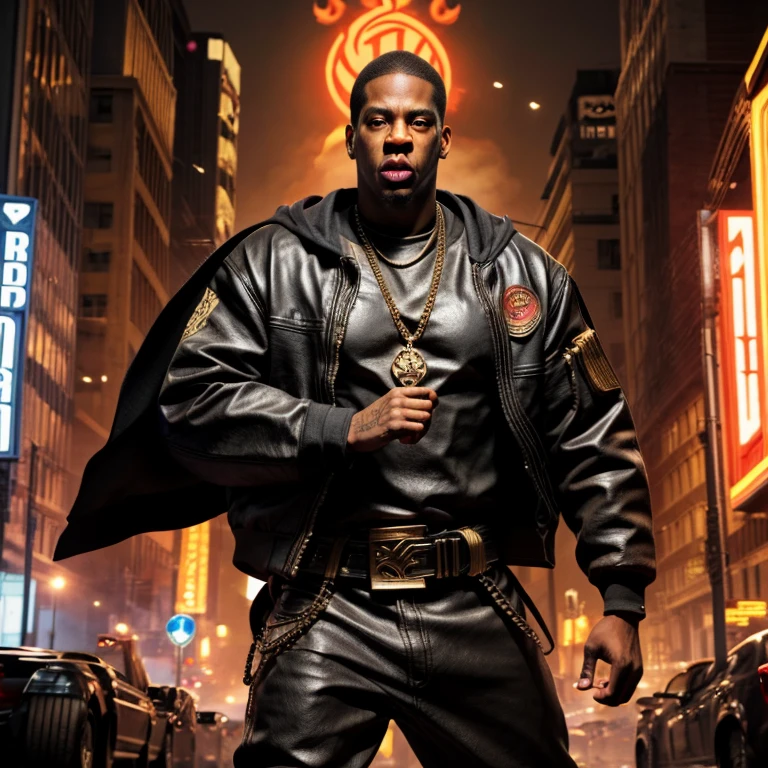 A movie style poster of a film titled “Children of the scorn”, with men and women, African American, hip hop influenced, cinematic photo style, warriors, ninja inspired, carhartt style jackets, 50 Cent energy, Rhea Ripley energy, Jay-Z energy, muscular, athletic, warriors of strength, confidence, honor, calm, competent, ambitious, godly essence, divine presence, 4k photo, 8 k photo, high quality, art, luxurious city vibe