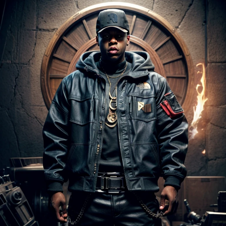 An anime film titled “Children of the scorn”, with men and women, African American, hip hop influenced, cinematic photo style, warriors, ninja inspired, carhartt style jackets, 50 Cent energy, Rhea Ripley energy, Jay-Z energy, muscular, athletic, warriors of strength, confidence, honor, calm, competent, ambitious, godly essence, divine presence, 4k photo, 8 k photo, high quality, art, luxurious city vibe, north face jackets,