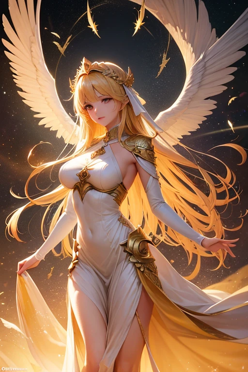 Many angels, flowing swords, ethereal beings, divine beauty, heavenly glow, celestial dance, feathers floating, golden halos, radiant wings, shimmering armor, transcendent power, celestial chorus, heavenly realm, enchanting melodies, peaceful serenity, divine intervention, sacred purpose, eternal light, celestial harmony, glorious battle, majestic presence, angelic guardians, celestial embrace, divine grace, celestial radiance, otherworldly tranquility, ethereal majesty, celestial ascent, divine revelation, transcendent love, divine protection, ethereal whispers, heavenly guidance, celestial realm, angelic solace, boundless compassion, celestial ascension, ethereal energies, angelic intervention, infinite wisdom, celestial serenity. (best quality,4k,8k,highres,masterpiece:1.2),ultra-detailed,(realistic,photorealistic,photo-realistic:1.37),HDR,UHD,studio lighting,ultra-fine painting,sharp focus,physically-based rendering,extreme detail description,professional,vivid colors,bokeh,angelic portraits,divine landscape,heavenly horror,angelic anime,celestial sci-fi,ethereal photography,concept artists,colorful palettes,soft lighting.