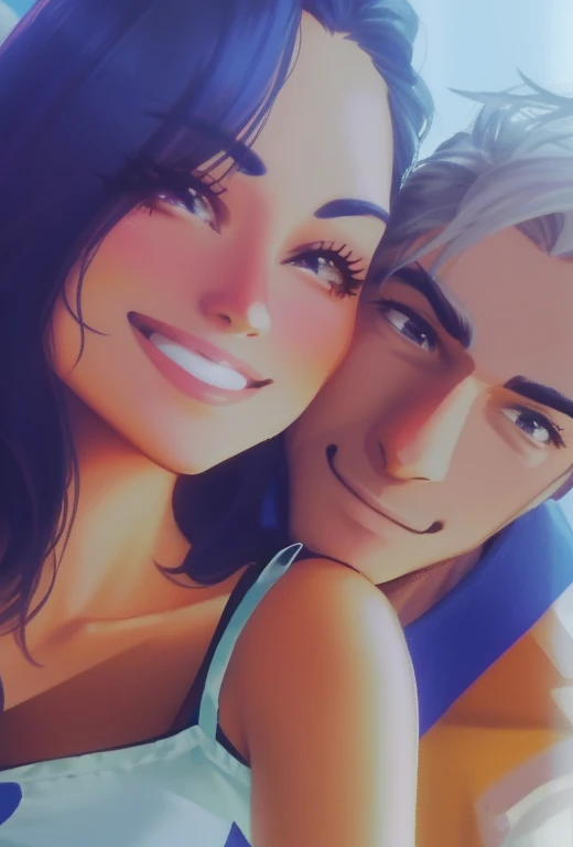 casal homem e mulher no estilo Disney Pixar, romantic , alta qualidade, melhor qualidade