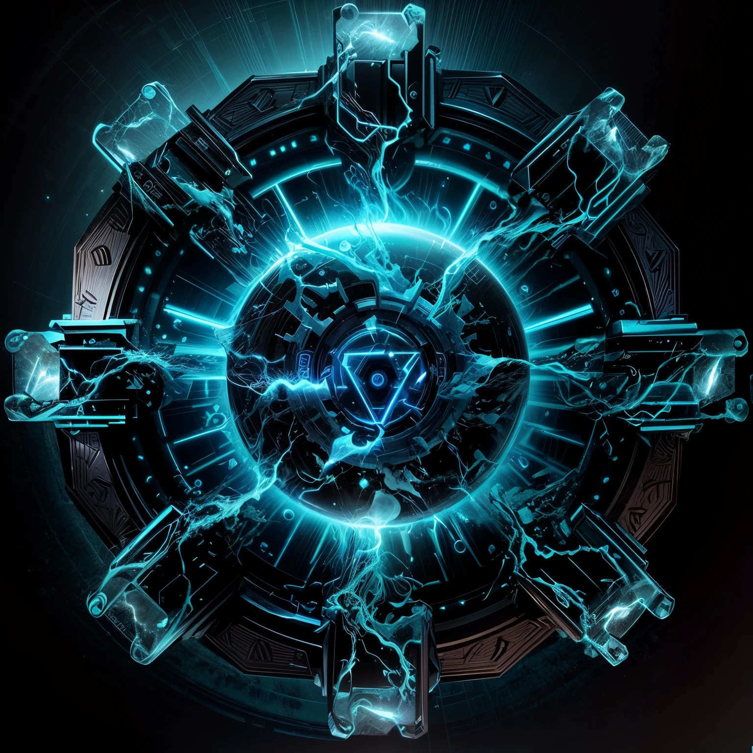 a close up of a circular object with a blue light, magical glowing time portal, jewel, profile picture 1024px, by James Jarvaise, infinite quantum portal, vril, official artwork, 8 k hd wallpaperjpeg artifact, 8k hd wallpaperjpeg artifact, avatar image, divine chaos engine
