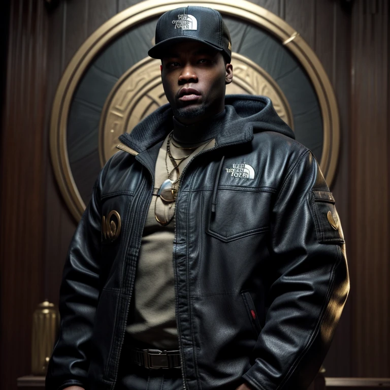An crew film scene titled “Children of the scorn”, with men and women, group of people, more than one person,African American, hip hop influenced, cinematic photo style, warriors, ninja inspired, carhartt style jackets, Children of Rhea Ripley and 50 Cent, genetics, 50 Cent energy, Rhea Ripley energy, muscular, athletic, warriors of strength, confidence, honor, calm, competent, ambitious, godly essence, divine presence, long hair, short hair, mini Afro, city outside, 4k photo, 8 k photo, high quality, art, luxurious city vibe, north face fleece jackets, movie project, NY
