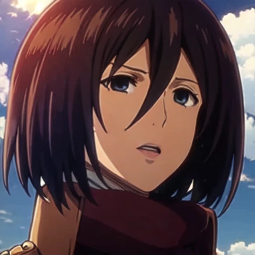 (masterpiece, best quality:1.2), 1girl, solo,mikasa