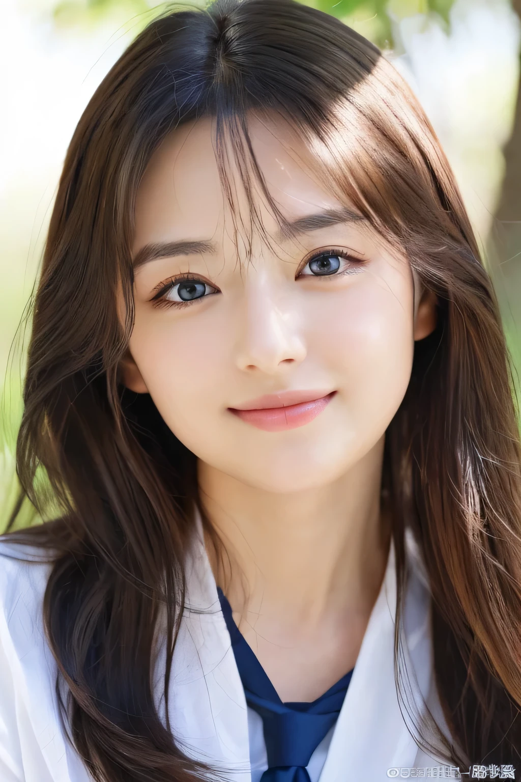 (((32k,high details,high detail、masterpiece,attention to detail,alone))),Raw photo & realistic atmosphere,beautiful dark blue eyes,detailed mouth,glossy lips,thin eyebrows,fine eyes、Soft white skin that shines in every detail、her deep black eyes are so beautiful,lip details、very beautiful face,very well-shaped face、lifelike face,shining beautiful lips,beautiful eyebrows,infinite reality, Realistic young gravure idol,she'she'she'she'she'she's a very cute woman , young gravure idol, young gravure idol, Very beautiful and cute 21 year old beautiful girl,incredibly beautiful and classy,21 year old beautiful girl,natural soft light,(shiny hair,,Beautiful and kind eyes:1.5),gentle smile,well-shaped chest,medium long hair,tie hair,beautiful posture,no makeup,think ahead,