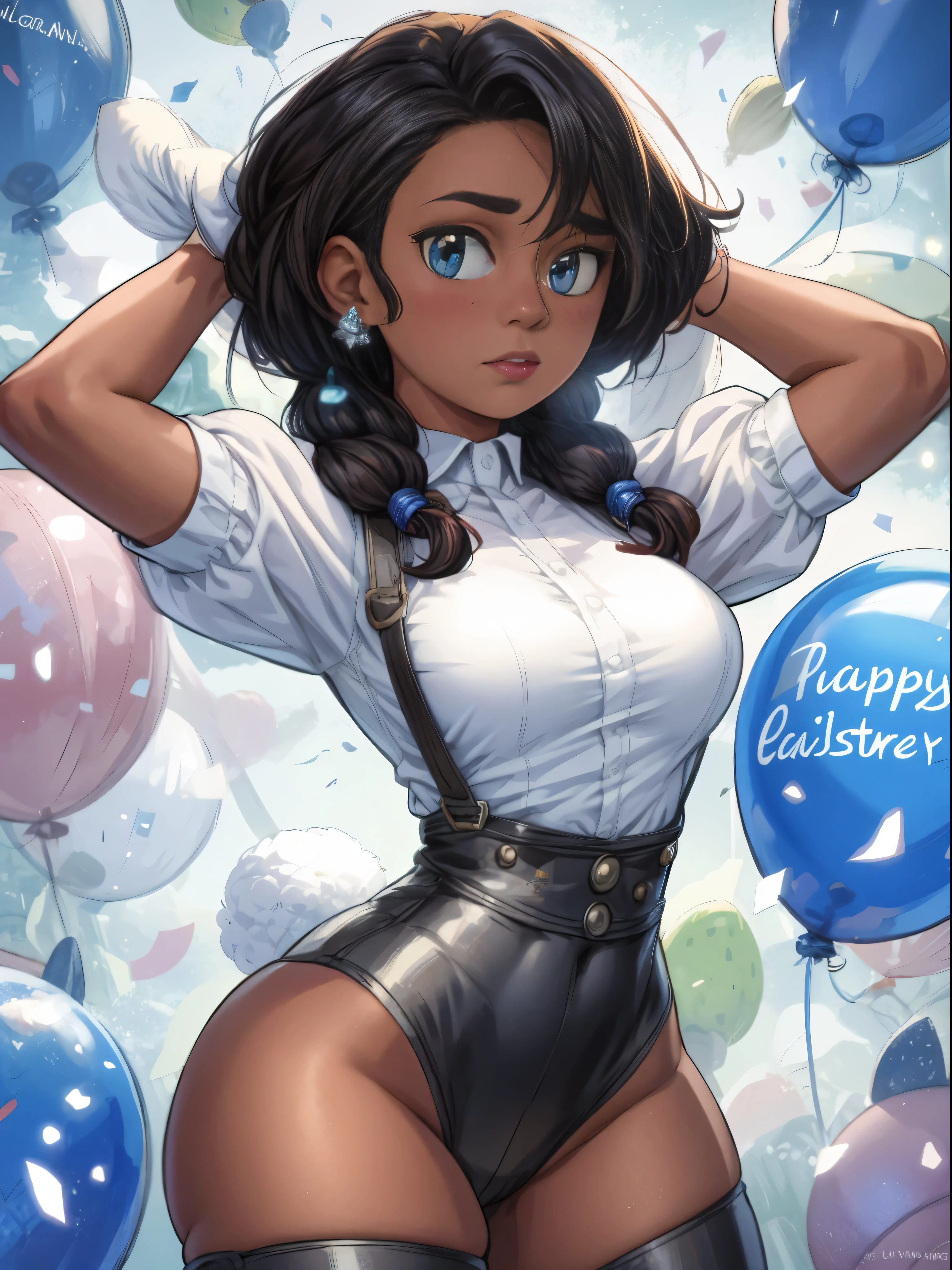 "Happy easter" text, ultra realistic human details, ultra quality, 16k, perfect face, perfect eyes, perfect body, perfect hands, perfect charm, ultra-detail, 3d ,hyper-detailed, splash art, motion lines, award-winning masterpiece, impact frame, Cinematography, cel-shaded, mixed media, amazing quality, incredibly aesthetic, incredible absurdres, incredibly sharp gradients, deep highlights, warm tones, rich shading, atmospheric shading, FULLY RENDERED, UHD, HDR, hyper-stylistic, motion details, intricate character design detail, Life-size-body, dynamic angle, dynamic pose, rule of third, dynamic perspective, dynamic Line of action, dynamic scenery, atmospheric lighting, 717gigapixels, high quality, high resolution, overhead