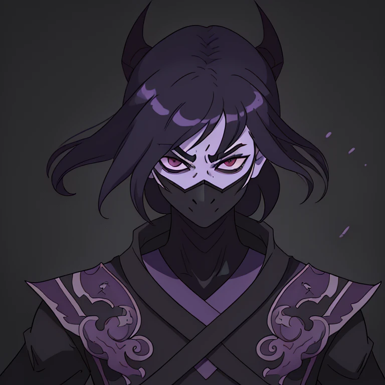 Um homem ninja de terno preto, oni style spectral mask, similarity to beings from the shadowland of League of Legends, epic fantasy art style, badass anime, epic fantasy HD art style, Papel de parede HD 8KArtefato jpeg, 8k hd wallpaperjpeg artefato, epic fantasy digital art style, epic portrait of menacing, Papel de parede anime 4k