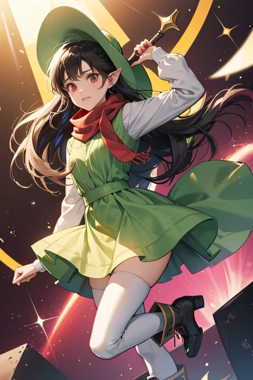 Keila has light brown skin and long, puffy black hair. She also has long, pointed ears.

Keila wears several outfits throughout the comic series. One of her most worn outfits is a green dress with green/white socks and green ballet slippers. Another one of her outfits depicts her with a red and gray striped long-sleeved shirt, long black pants, and white boots. During the concert in Issue 2, she wears a short red dress with matching boots. Like Marceline, she wears a hat to protect herself when she is exposed to the sun. Her hat is salmon colored and she has a jacket of the same color. While wearing that hat and jacket she also wears a light brown scarf and pants and a white undershirt and boots. SPARKLE; GLITTER
