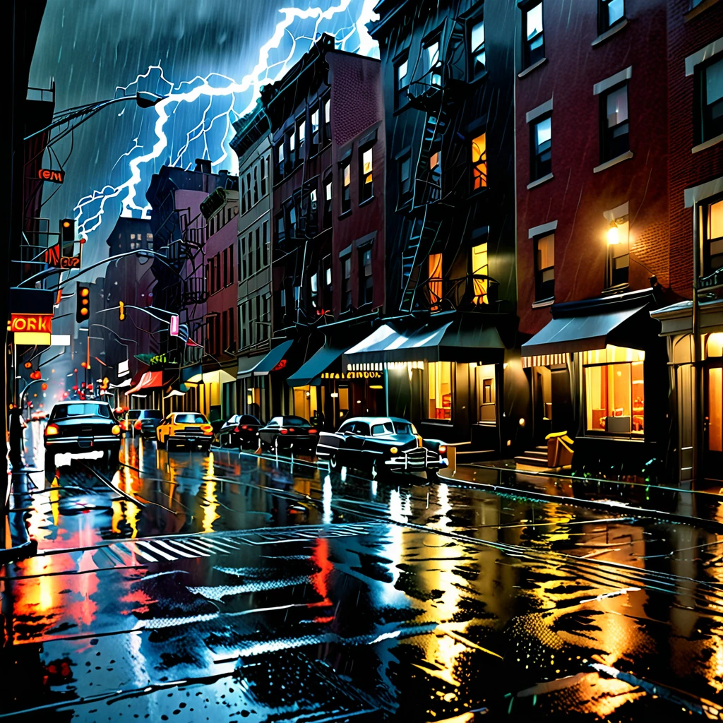 trap, storm, house, street of new york, rain , cinema, film, thunder