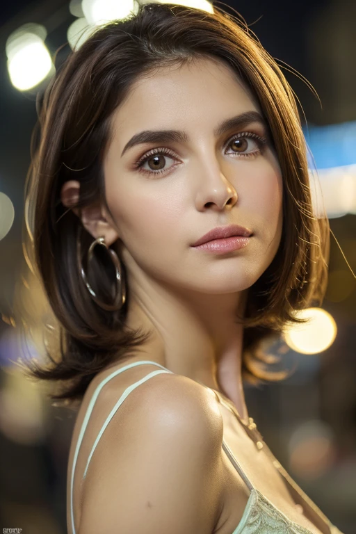 (realistic lighting, Melhor qualidade, 8k, obra de arte: 1.3)), foco claro: 1.2, 1 garota, figura perfeita: 1.4, Abdominais magros: 1.1, ((Cabelo castanho escuro)), (top branco: 1.4), (ar livre, noite: 1.1), ruas da cidade, rosto super fino, belos olhos, Palpebras duplas,
INFO