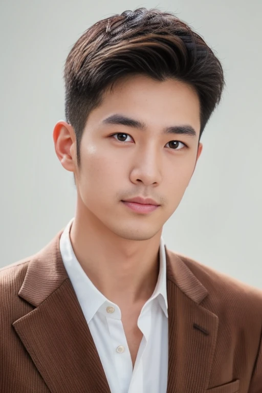 Brown striped suit、 30-year-old handsome employee、The hair is neat.It is not advisable to cut the beard short.no beard. (Super handsome S-class suit man)、 Japanese male, 30 years old、 merchant、 Super Deluxe Set、 office、 Stand up in a suitSyoung handsome man、 full body image、 (CG Unity 8K High Detail Photo)、 (a very detailedSThe most handsome boy in the class)、 (Photos are real)、 ((top quality))、 super detailed、 (Masterpiece)、 super high quality、 High、 audience、 gentleman、 very beautiful hair、 short hair、 bright photos、 As handsome as a model、 As handsome as an idol、 Luxury watches、 Eyes balanced looking at the audience with a slight smile