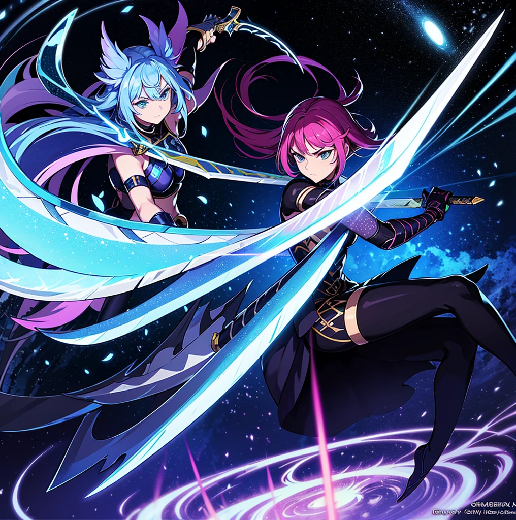 anime character fighting each other with a dagger