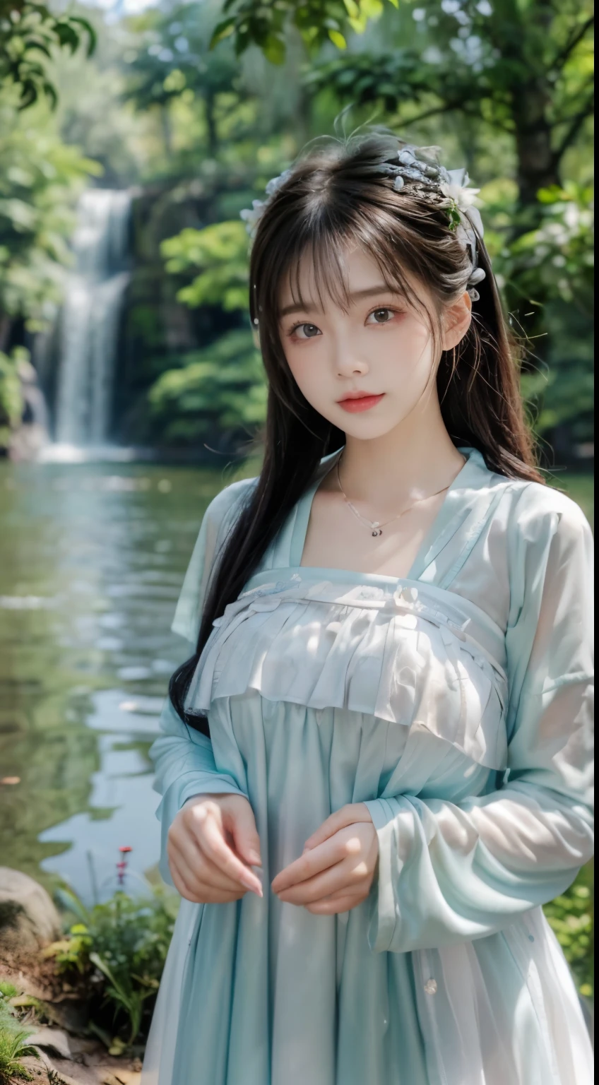 （best quality， masterpiece， high resolution， glow， Flood， lens flare， wide angle）， rays oF sunshine， Full bodyesbian， 1 [Chino|Russian|Japanese|South Korea]girl， solo，（Mei Hong：1.1） ((ta costume）)， necklace， jewelry， 长white发， ear nipple ring， Super delicate Face， beauitFul Face， perFect hand， Full Face blush， （perFect eyes） ，（ long eyelashes： 1.4）， glowing pupils， （white： 0.9）， endless realism， （High detail skin： 1.2）， 8K, ultra high definition， digital SLR camera， high quality， Volumetric lighting， frank， high resolution， 4K， 8K， in background bokeh， a Fantasy Forest， radiant garlic， Feather drop eFFect， morning， Foreground， F/16張全身照大長腿white絲襪
