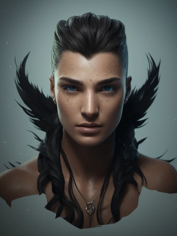a handsome guy, 16k, Ultra HD, HDR, (artwork: 1.5), (Best quality: 1.5), beautiful face, Shirtless, shiny hair, (high detailed skin: 1.2), (Best quality: 1. 5 ), full body, muscular, fit, hairy, very muscular male body, intricate, highly detailed, art station, sharp focus, illustration, detailed, HDR. --air 9:16, Alone, Backlit, (glow effects:1. 1), (by Anne Stokes), 16k, Ultra HD, HDR, (artwork:1. 5), (Best quality:1. 5), Candid Cinema RAW, 16mm, ((graded color 400 portra film)) ((remarkable color)), (ultra realistic), textured skin, remarkable detailed pupils, ((realistic dull skin noise)), ((detail visible skin)), ((skin fuzz)), (dry skin) shot with cinema camera, digital art, glow effects, hand drawn, r8k, octane rendering, cinema 4d, blender, dark, atmospheric 4k ultra detailed, sensual cinematic, sharp focus, humorous illustration, large depth of field, artwork, colors, 3d octane rendering, conceptual art, trending on art station, hyperrealistic, vivid colors, model shoot style, (extremely detailed CG unity 8k wallpaper),, high detail