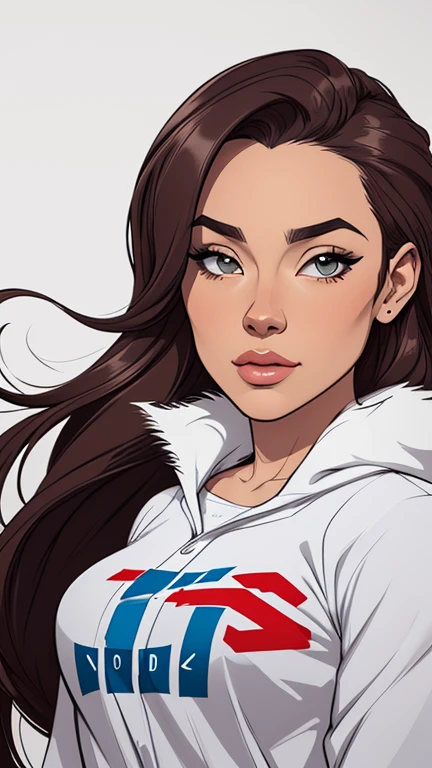 Female characters Fernanda Vasconcellos cast of the baseball game 2 women in illustration, an Asian actress and a black Brazilian actress (maldosas sadomasoquistas) animado:1.2), mulher Imagem de desenho animado de uma mulher , roupas sensuais , garota super fofa, cartoon style illustration, estilo de arte dos desenhos animados, estilo de arte dos desenhos animados, digital illustration style, design de personagens altamente detalhado, arte digital detalhada fofa, City fan art, design de personagem retrato, beautiful digital illustration, retrato de alta qualidade, arte em quadrinhos, retrato do design do personagem, white background Buso without clothes and medium breasts