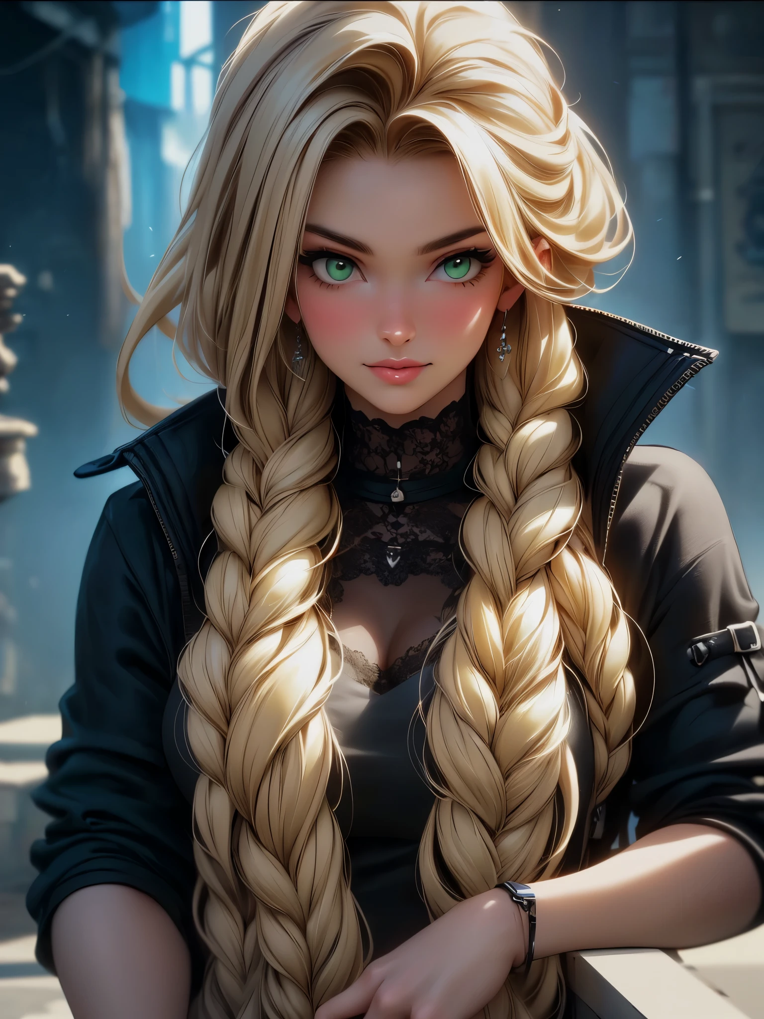 ((wide shot: 1.6)), Unreal Engine: 1.4, CG K ultra-realistic, photorealistic: 1.4, perfectly detailed skin texture: 1.4, ((artwork ****ung woman full body full: 1.5)), ((blonde hair, green eyes, full body lips and a sensual smile:1.5)), punk style hairstyle with shaved side:1.3, tattoos, Gatling gun, box, looking at viewer, pose dynamic and sensual, beating, ammunition belt, gloves, big breasts, shooting, Extremely detailed: 1.4, more detailed, optical mix, fun patterns, animated texture, unique visual effect, pink leather miniskirt:1.3, pink jacket:1.3, masterpiece, in the background an abandoned place with junk, ((colors, cyan, green, pink, brown: 1.2 )), ((8k realistic digital art)), 32k