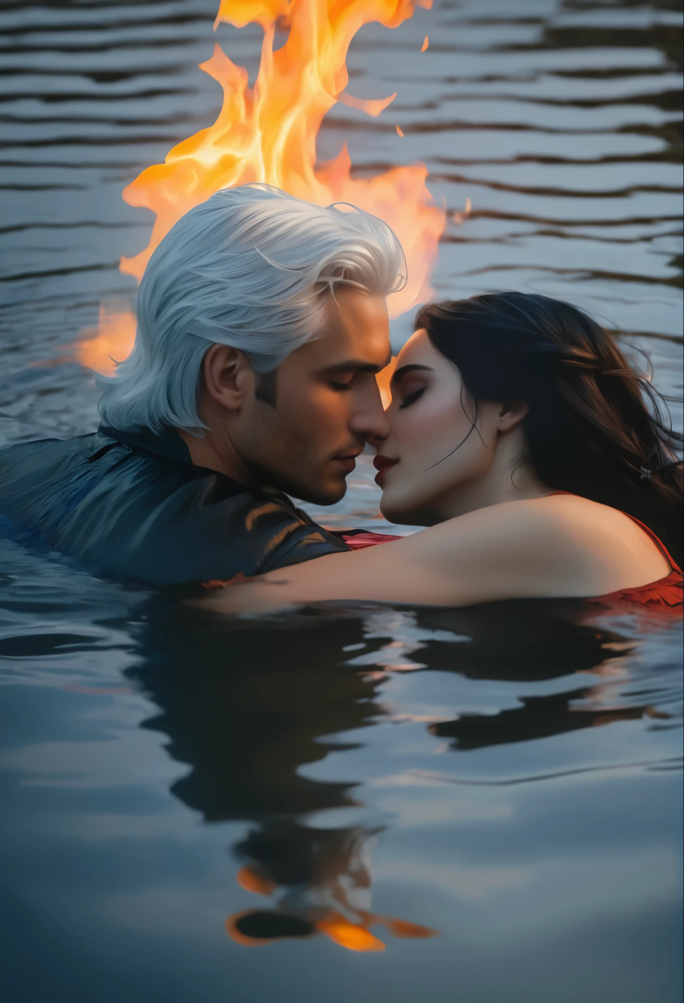 close-up of a man and woman in a blue dress, Royal Ball, European facial features, Charlie Bowater and Artgim, inspired Magali Villeneuve, romance novel cover, Magali Villeneuve, magali villeneuve and monet, Graphic artist Magali Villeneuve, Magali Villeneuve, Edmund Blair and Charlie Bowater, Charlie Bowater and Artgerm