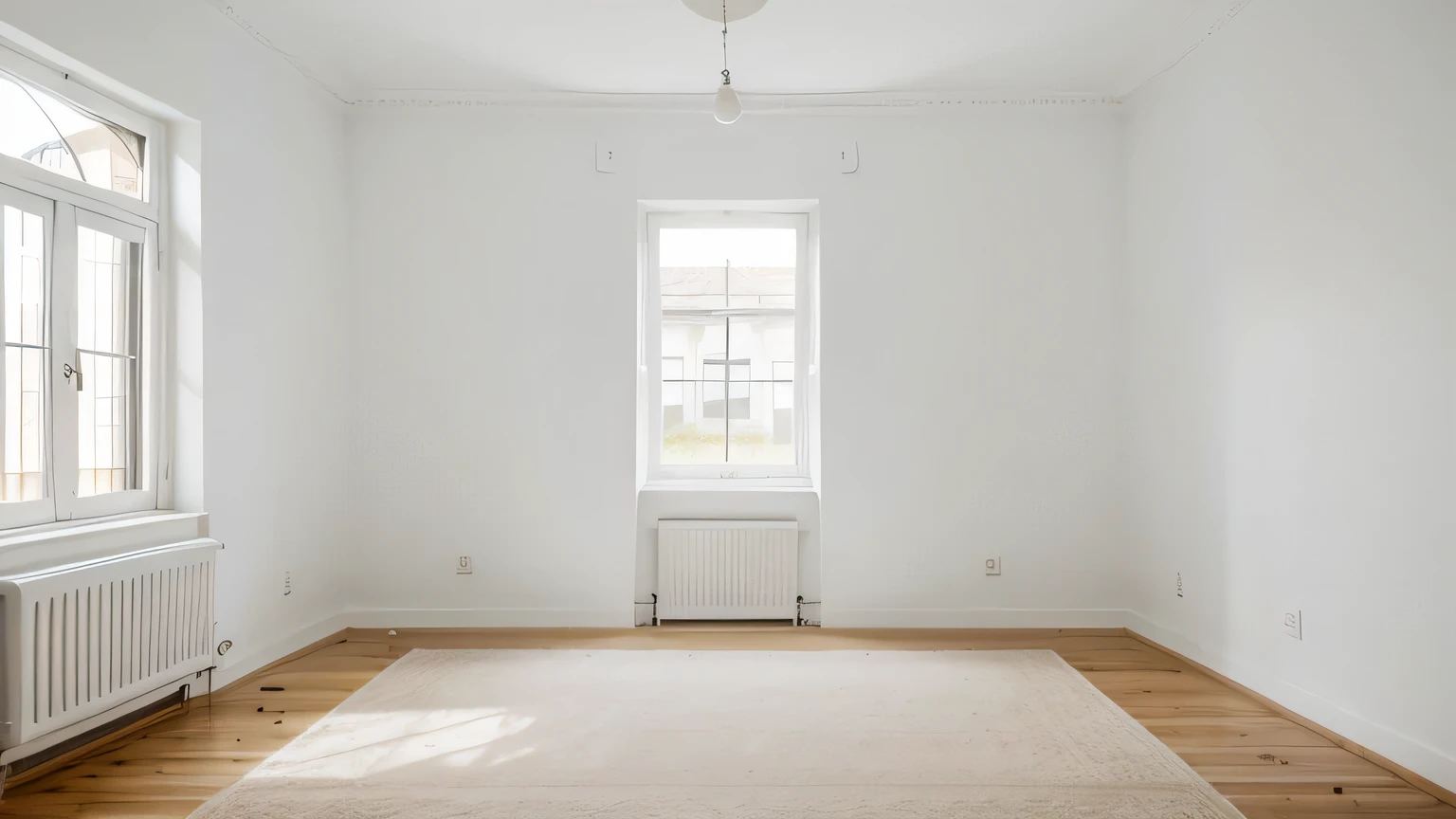 The white walls of a house with nothing,