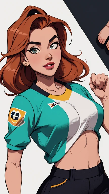 Female characters Fernanda Vasconcellos cast of the Grêmio team football game 2 women in the illustration, an Asian actress and a black Brazilian actress (maldosas sadomasoquistas) animado:1.2), mulher Imagem de desenho animado de uma mulher , roupas sensuais , garota super fofa, cartoon style illustration, estilo de arte dos desenhos animados, estilo de arte dos desenhos animados, digital illustration style, design de personagens altamente detalhado, arte digital detalhada fofa, City fan art, design de personagem retrato, beautiful digital illustration, retrato de alta qualidade, arte em quadrinhos, retrato do design do personagem, white background Buso without clothes and medium breasts 