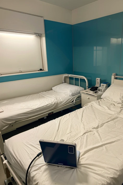 Hospital bed with technology so that it moves on its own without the need for an orderly along with nursing staff 