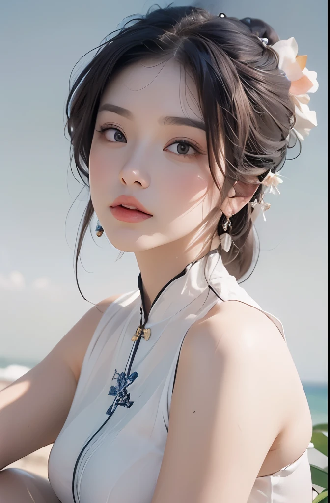 ((top quality、8K、masterpiece: 1.3))、beautiful woman、Highly detailed facial and skin textures、top quality、masterpiece、ultra high resolution,(Realism:1.4),Hanfu