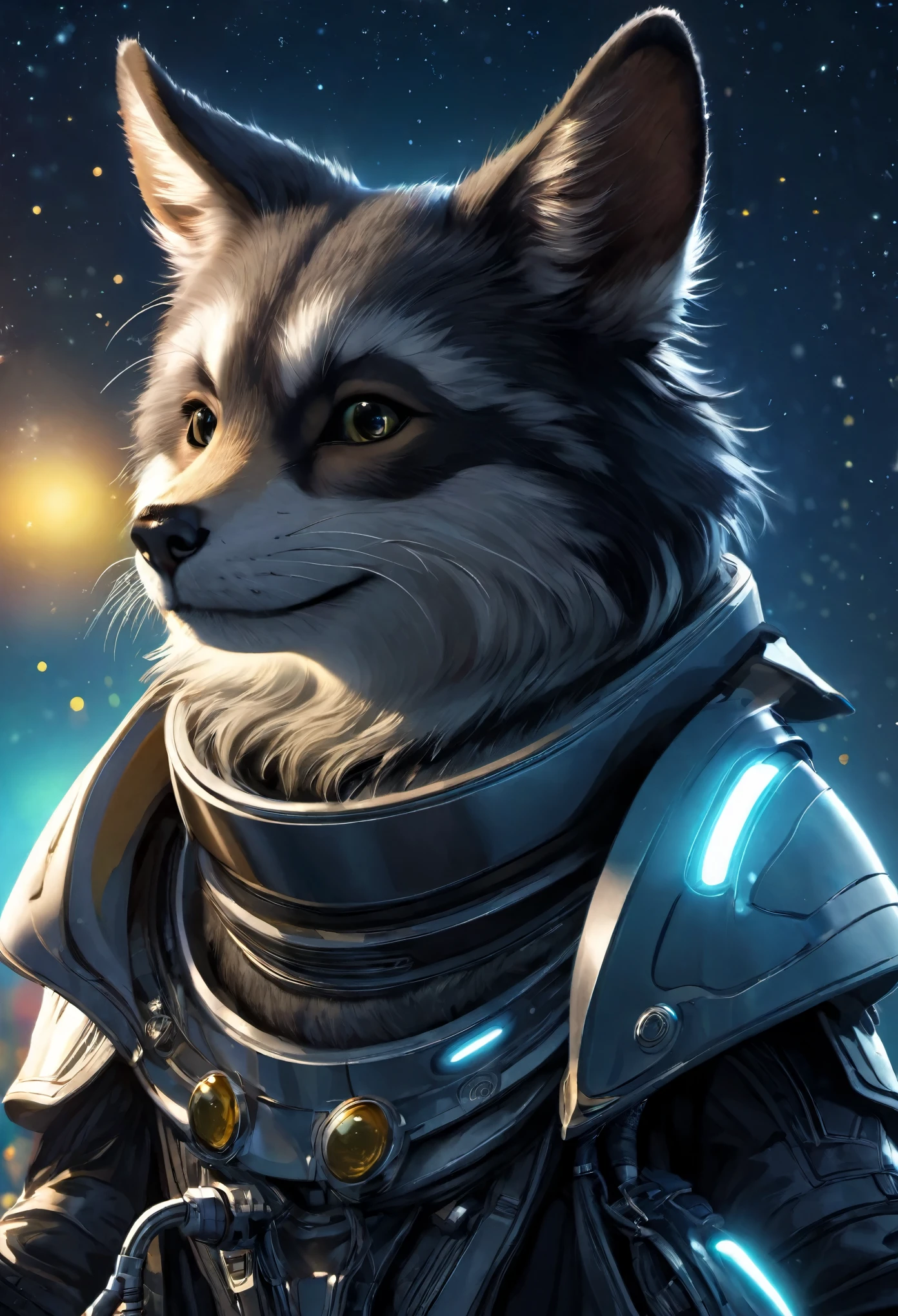 ((anthropomorphic animals:1.5)), ((Create images of anthropomorphic animals, animals with unique human characteristics. Experiment with animal species and artistic styles to bring unique and endearing characters to life.:1.4)). ((Imaginative scene)),((perfect, meticulously detailed:1.3)), impeccable details, ((full plan: 1.4)), ((Best quality)), ((Masterpiece)), 3d, (hyper detailed: 1.6), ((epic scenario: 1.3)), ((night background: 1.3 ))), (((the darkness of space:1.2 )) ), (photorealistic: 1.4), ((Frontal camera) ),( ( Low light night movie lighting: 1.2)).32k.
