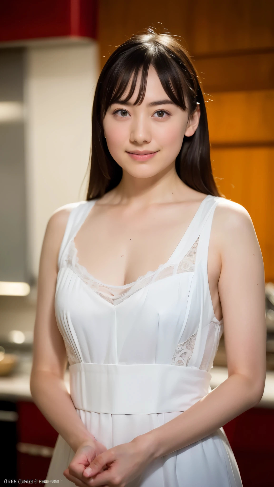 "(best quality,8k,highres,masterpiece:1.2),ultra-detailed,(realistic,photorealistic,photo-realistic:1.37),soft focus,18-year-old,beautiful detailed face,detailed illustration,Renaissance art,delicate artwork,kitchen,kitchen apron,teenage girl,seductive lingerie,gentle milk dripping on her chest, vibrant colors,studio lighting"