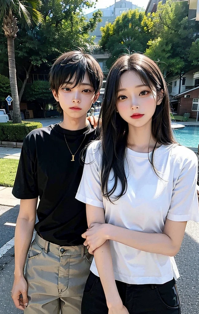 Mother and ager Son, look alike