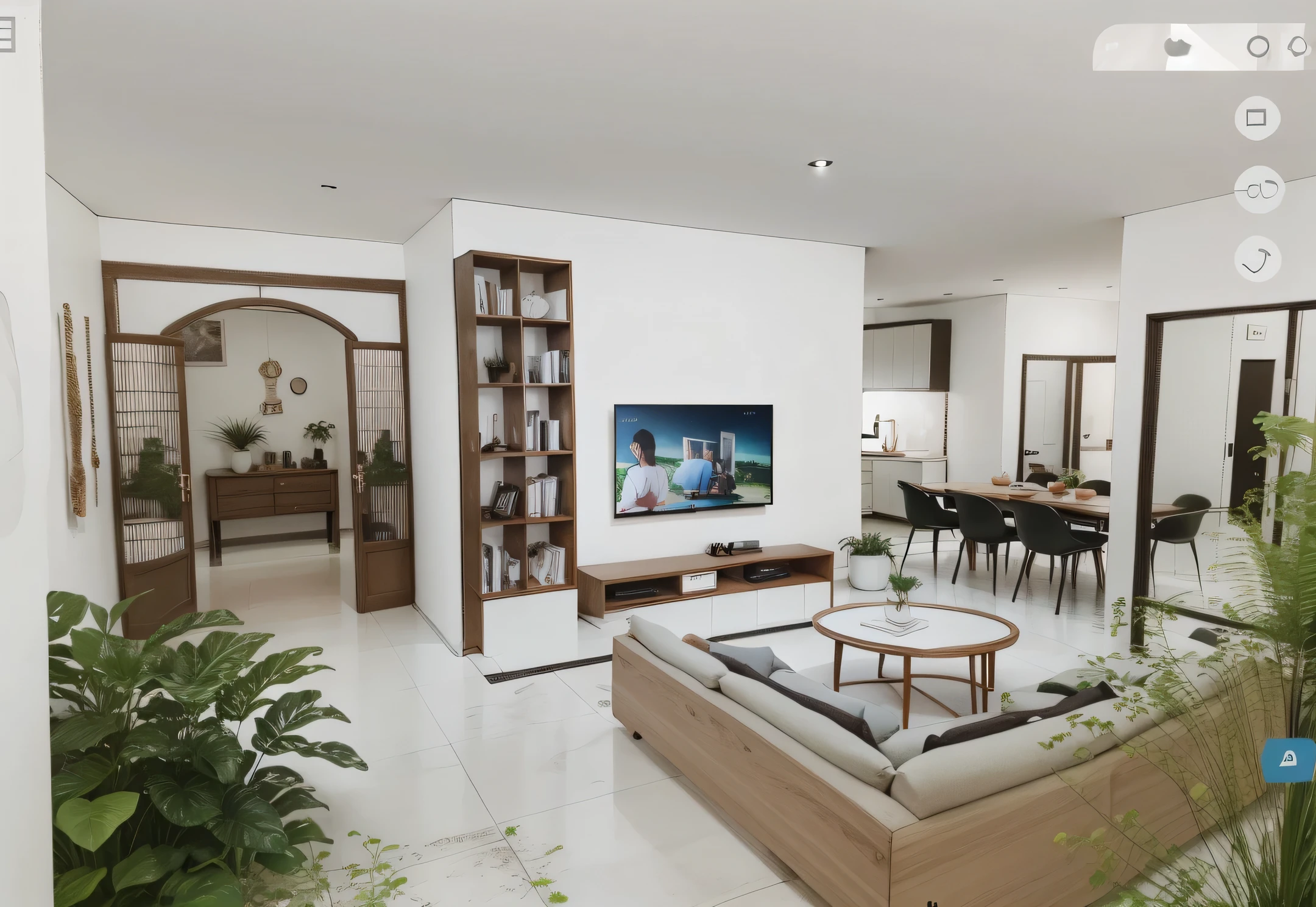 Modern black and white gray style living room