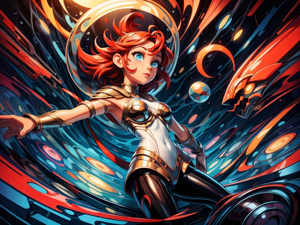 (best quality,4k,8k,highres,masterpiece:1.2),ultra-detailed,(realistic,photorealistic,photo-realistic:1.37),vivid colors,sharp focus
Giant Geometric Shape, abstract art, vibrant colors, modern art:1.1, surrealism, minimalistic design, symmetrical pattern, depth and dimensionality, smooth edges, glossy finish, polished surface, reflective material, translucent quality, intricate details, precise lines, mathematical precision, complex form, floating in mid-air, illuminating lights, bold and contrasting colors, harmonious composition, optical illusion, enchanting perspective, futuristic atmosphere.