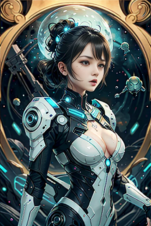best quality,4k,8k,highres,masterpiece:1.2,ultra-detailed,realistic:1.37,HDR,UHD,studio lighting,ultra-fine painting,sharp focus,physically-based rendering,extreme detail description,professional,art deco,tarot card style,alien,creature from outer space,organic exoskeleton,biological exoskeleton,alien flora,bioluminescent fungi,vivid colors,trending on cgsociety,portraits,landscape,horror,anime,sci-fi,photography,concept artists,bright and vibrant colors,dreamy lighting