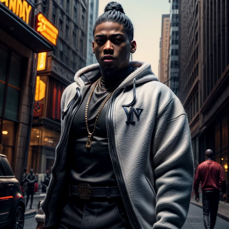 An crew film movie scene titled “Children of the scorn”, with men and women, group of people, more than one person,African American, low haircut, hip hop influenced, cinematic photo style, warriors, ninja inspired, carhartt style jackets, Son of Rhea Ripley, male, melanin skin tone, genetics, 50 Cent energy, Rhea Ripley energy, muscular, athletic, warriors of strength, confidence, honor, calm, competent, ambitious, naturally attractive, godly essence, eyes with auburn glow, long sleeve shirt, streetwear, divine presence, cancerian energy, Sagittarius energy, Libra energy, short hair, mini Afro, city outside, 4k photo, 8 k photo, high quality, art, luxurious city vibe, luxurious fleece jackets, movie project, NY