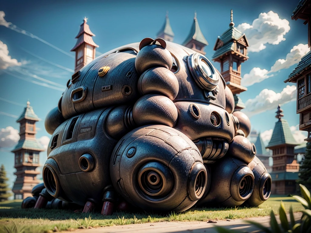 Ants build giant geometric structures