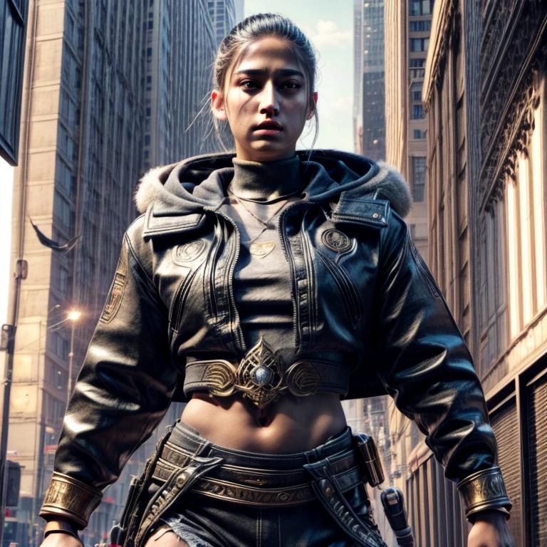 An crew film movie scene titled “Children of the scorn”, with men and women, group of people, more than one person,African American, dark caesar haircut, low hair, hip hop influenced, cinematic photo style, warriors, ninja inspired, carhartt style jackets, Children of Rhea Ripley, male, melanin skin tone, genetics, 50 Cent energy, Rhea Ripley energy, muscular, athletic, warriors of strength, confidence, honor, calm, competent, ambitious, naturally attractive, godly essence, eyes with auburn glow, long sleeve shirt, streetwear, divine presence, cancerian energy, Sagittarius energy, Libra energy, diamond jewelry, short hair, mini Afro, city outside, 4k photo, 8 k photo, high quality, art, luxurious city vibe, luxurious fleece jackets, movie project, NY