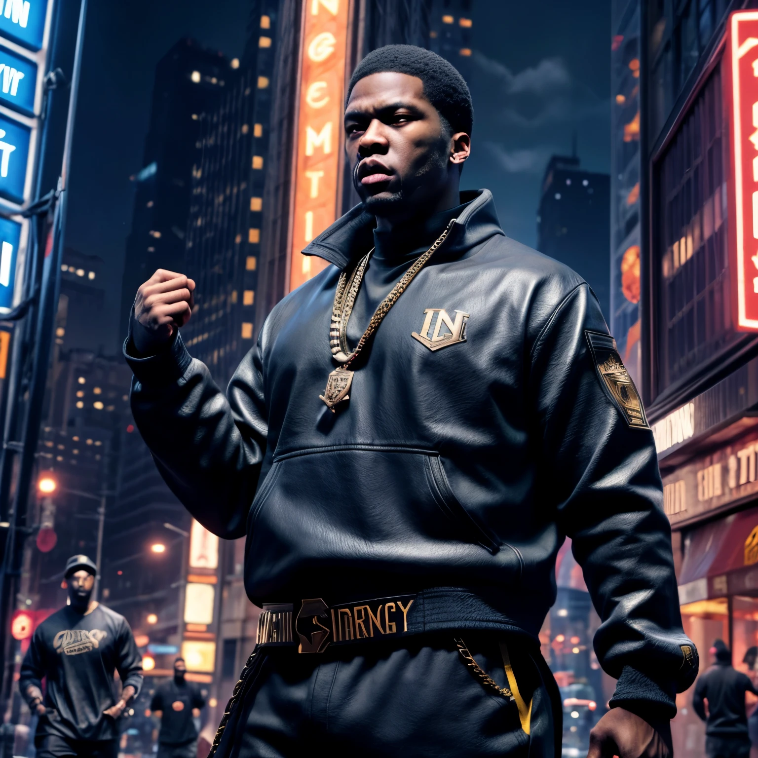 An crew action film movie scene titled “Children of the scorn”, with men, women, group of people, more than one person,African American, dark caesar haircut, low hair, hip hop influenced, cinematic photo style, warriors, ninja inspired, carhartt style jackets, Children of Rhea Ripley, male, masculine, melanin skin tone, African American, genetics, 50 Cent energy, Rhea Ripley energy, Jay z style fashion, muscular, athletic, warriors of strength, confidence, honor, calm, competent, ambitious, naturally attractive, godly essence, eyes with auburn glow, long sleeve shirt, streetwear, divine presence, cancerian energy, Sagittarius energy, Libra energy, diamond jewelry, mini Afro, city outside, 4k photo, 8 k photo, high quality, art, luxurious city vibe, luxurious fleece jackets, movie project, NY