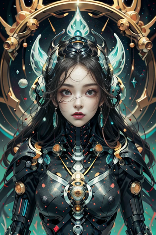 best quality,4k,8k,highres,masterpiece:1.2,ultra-detailed,realistic:1.37,HDR,UHD,studio lighting,ultra-fine painting,sharp focus,physically-based rendering,extreme detail description,professional,art deco,tarot card style,alien,creature from outer space,organic exoskeleton,biological exoskeleton,alien flora,bioluminescent fungi,vivid colors,trending on cgsociety,portraits,landscape,horror,anime,sci-fi,photography,concept artists,bright and vibrant colors,dreamy lighting